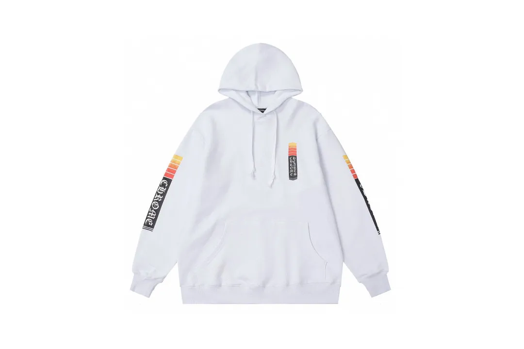 M11—P210 -Chrome Hearts/Chrome Hearts printed sweatshirt cardigan jacket -420 grams of high-density, high-quality wool, soft, delicate and skin-friendly, soft and silky to the touch, warm and skin-friendly -The hardware zipper accessories are all customized and full of details -Colour: black white -Size: S M L XL